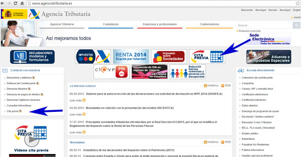 cita online para AEAT en Huelva